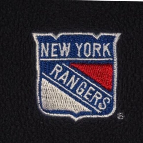 New York Rangers NHL Fleece Mens Medium Pullover Half-Zip Jacket - Picture 2 of 11
